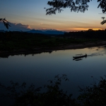 Amazon sunset time/ Puesta del Sol 